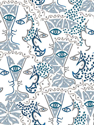 Scalamandre - Union Azur Wallpaper - WH 000016468
