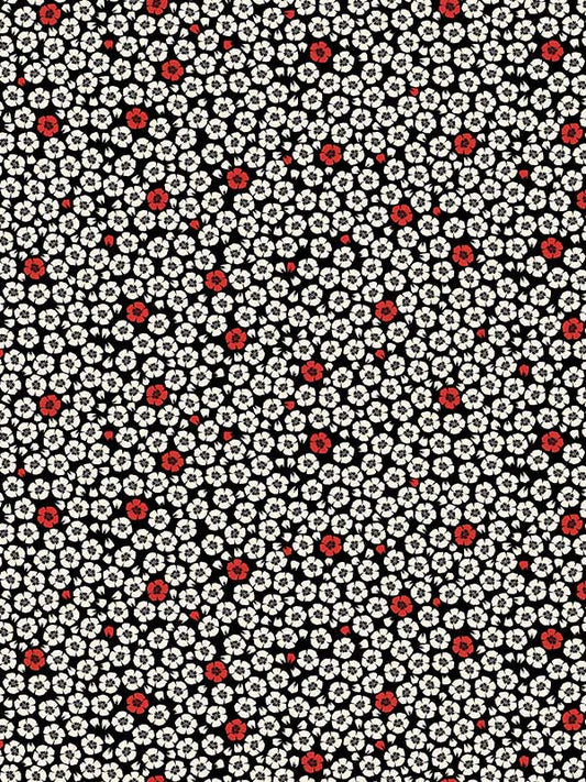 Scalamandre WH000023331 Coquelicot Noir Wallpaper