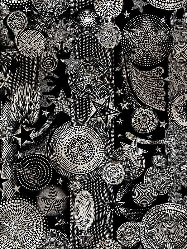 scalamandre wh000033332 etoiles nuit wallpaper