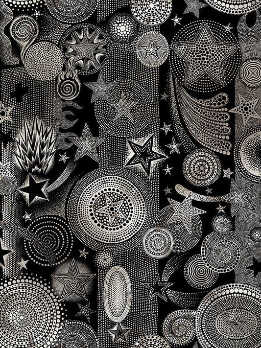 Scalamandre WH000033332 Etoiles Nuit Wallpaper