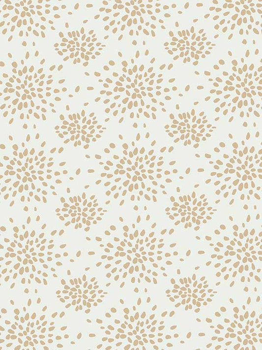 Scalamandre WHN000AP1020 Fireworks Beige On White Wallpaper