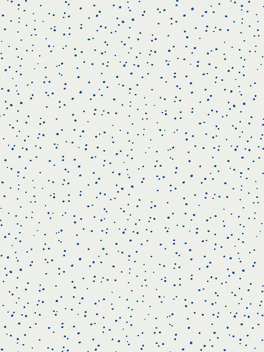 Scalamandre WHN000BP1008 Van Blue On White Wallpaper