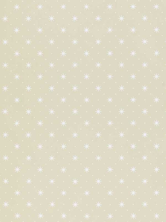 Scalamandre WHN00WSP1003 Trixie White On Beige Wallpaper