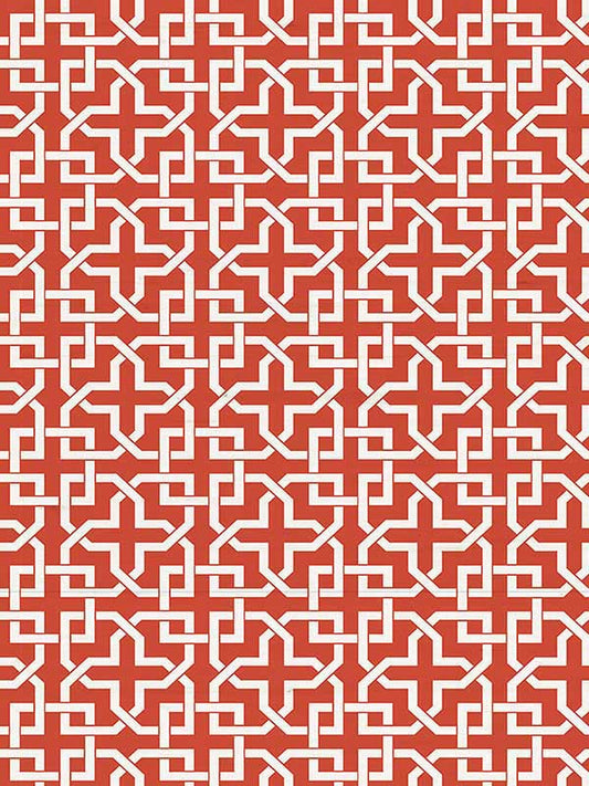 Scalamandre WNM0005INFI Infinity Mon Red Wallpaper