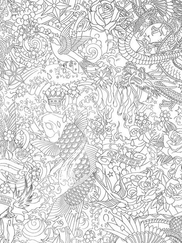 Scalamandre - Horimono Argent Wallpaper - WH 000013303