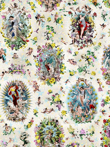 scalamandre - recreation multico wallpaper - wh 000013309
