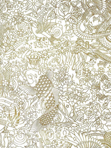 Scalamandre - Horimono Or Wallpaper - WH 000023303