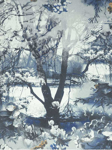 Scalamandre - Brume Encre Wallpaper - WH 000033307