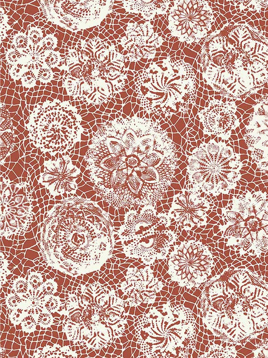 Scalamandre WH000033334 Punto Madama Brique Wallpaper