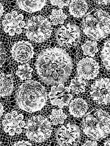 scalamandre - punto madama noir wallpaper - wh 000043334