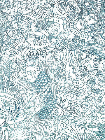 Scalamandre - Horimono Canard Wallpaper - WH 000053303