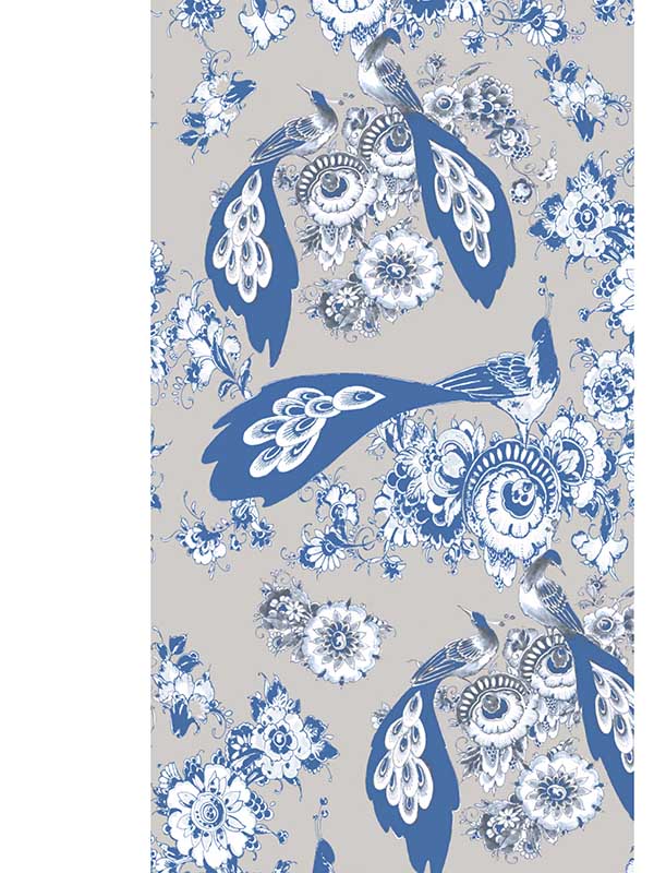 scalamandre wnm0002blom bloemdecor grain wallpaper