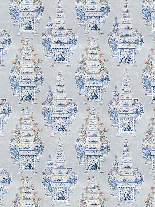 Scalamandre WNM0002MSTP Masterpieces Tulip Gray Wallpaper