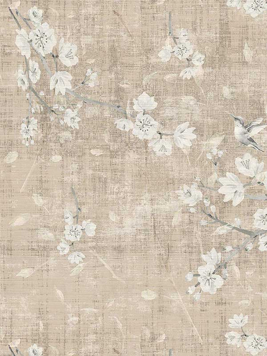 Scalamandre WNM1050BLOS Blossom Fantasia French Gray Wallpaper