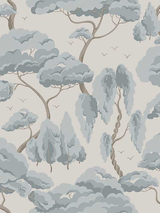 Scalamandre WSB002510123 Kristoffer Misty Blue Wallpaper