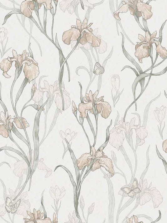 Scalamandre WSB003501013 Iris Powder Pink Wallpaper