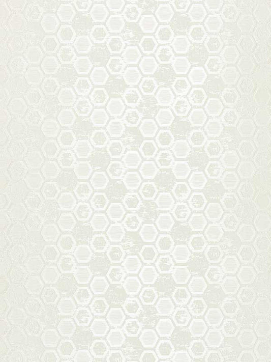 Scalamandre WTT661420 Hexagon Inspiration Ivory Wallpaper