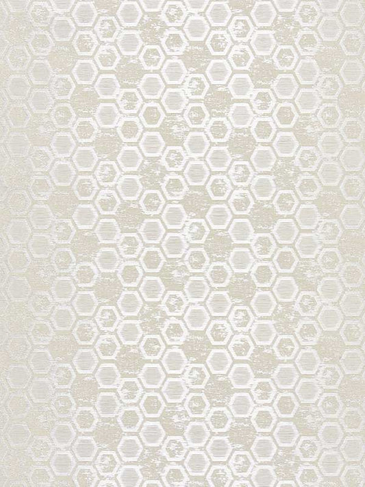 Scalamandre WTT661422 Hexagon Inspiration Sand Wallpaper
