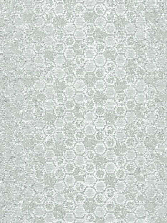 Scalamandre WTT661425 Hexagon Inspiration Mist Wallpaper