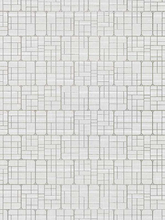 Scalamandre WTT661514 Mechanical Workmanship Frost Wallpaper