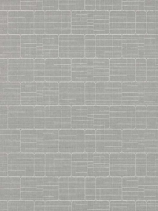 Scalamandre WTT661515 Mechanical Workmanship Gunmetal Wallpaper