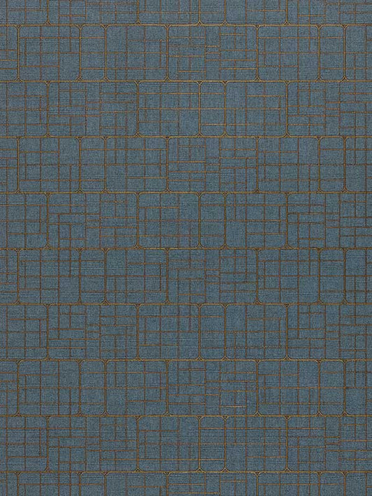 Scalamandre WTT661516 Mechanical Workmanship Sapphire Wallpaper