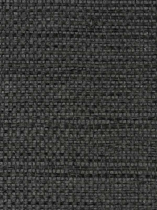 Scalamandre WTW0406SIMP Simply Sisal Noir Wallpaper