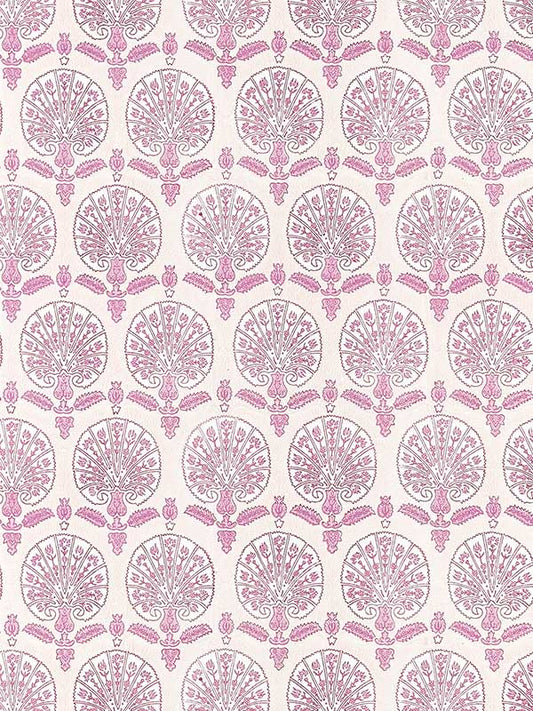 Scalamandre SC0002WP88560 Karanfil Block Print Rose Petal Wallpaper