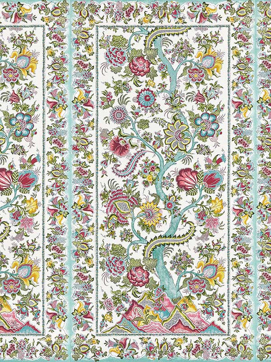 Scalamandre SC0003WP88567 Metropolitan Palampore Flower Garden Mural