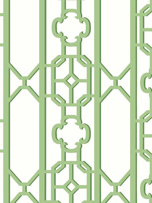 Scalamandre SC0009WP88582D Joanna Fret Pear Wallpaper