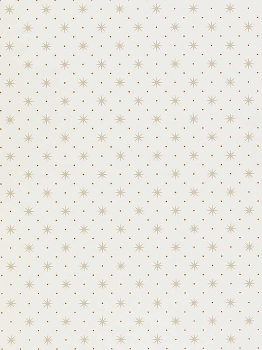 Scalamandre WHN000AP1003D Trixie Beige and Tobacco Wallpaper