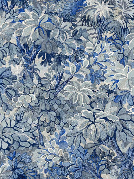 Scalamandre WW0001WP88590 Ridge Edge Blue Stone Wallpaper
