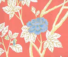 Quadrille - Happy Garden - 306063W - Rust Orange