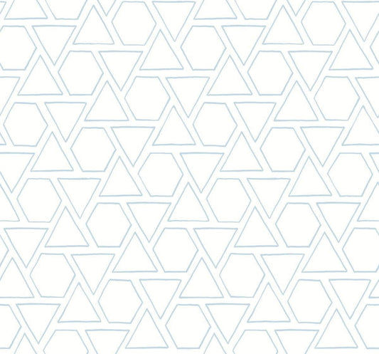 Seabrook Sun Shapes Blue Oasis Wallpaper