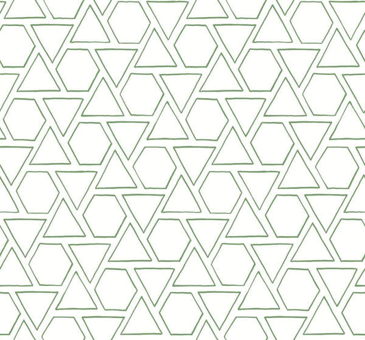 Seabrook Sun Shapes Greenery Wallpaper