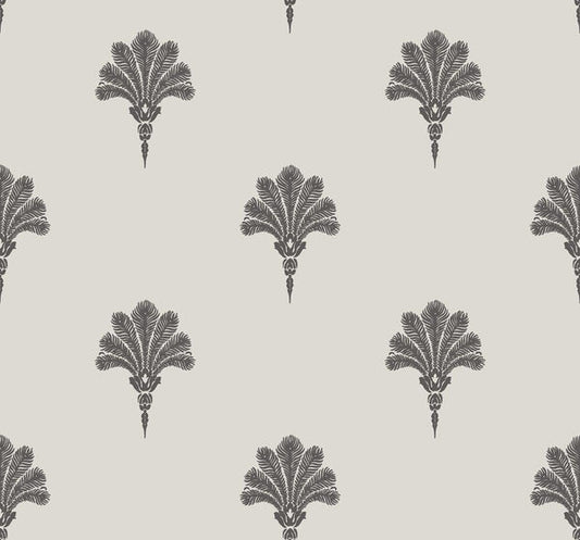 Seabrook Summer Fan Black Sands Wallpaper