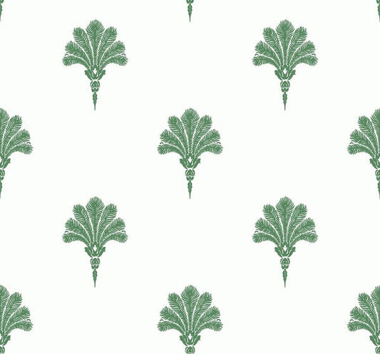 Seabrook Summer Fan Greenery Wallpaper