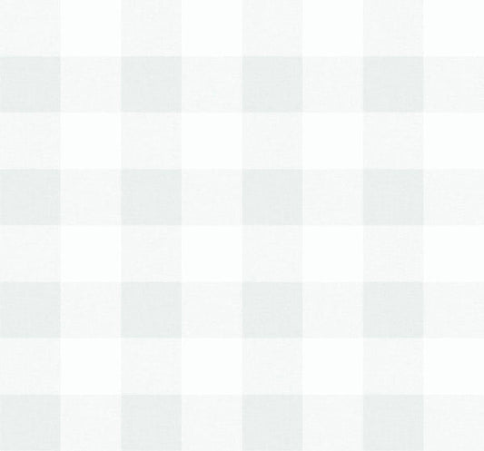 Seabrook Picnic Plaid White Sands Wallpaper