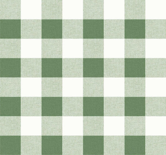Seabrook Picnic Plaid Greenery Wallpaper