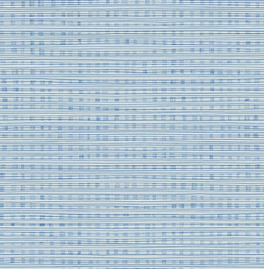 Seabrook Weave Sky Blue Wallpaper