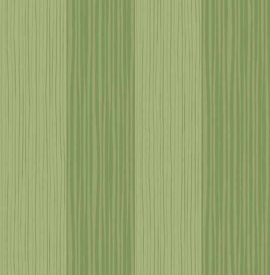 Seabrook Stripes Lime Green Wallpaper