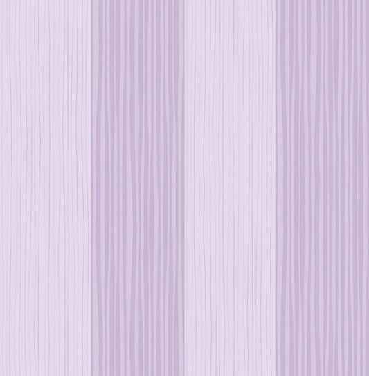 Seabrook Stripes Lilac Wallpaper