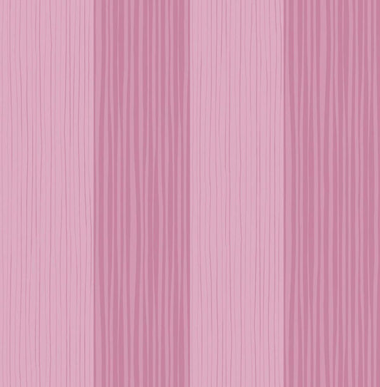 Seabrook Stripes Bubblegum Wallpaper