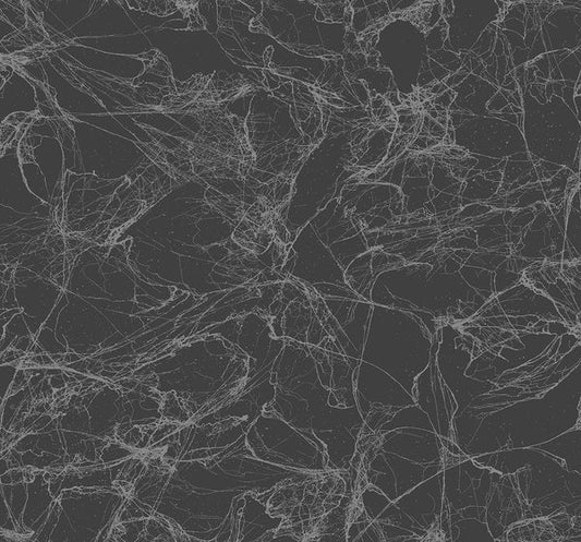 Seabrook Paint Splatter Gray Glitter And Ebony Wallpaper