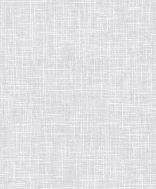 Seabrook Glisten Weave Metallic Silver And Off-White Wallpaper