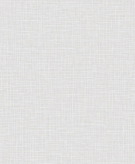 Seabrook Glisten Weave Metallic Champagne And Off-White Wallpaper