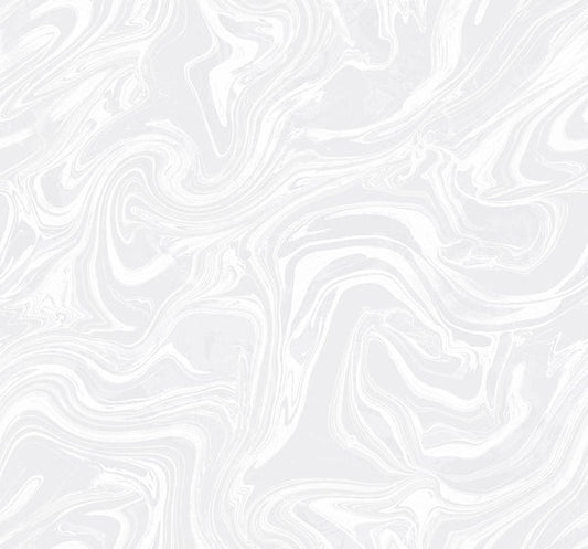 Seabrook Oil And Water Metallic Pearl And Off-White Wallpaper