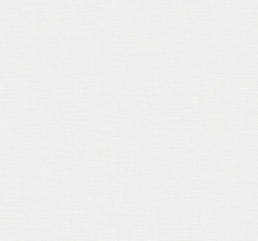 Seabrook Linen Weave Metallic Silver And Pearl Wallpaper