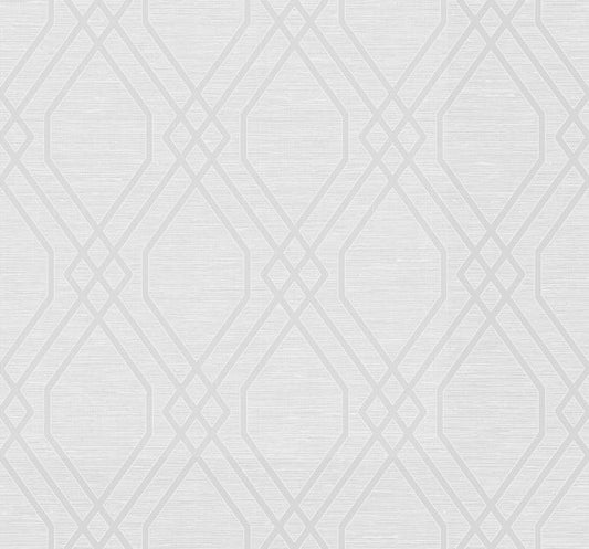 Seabrook String Diamond Metallic Pearl Wallpaper