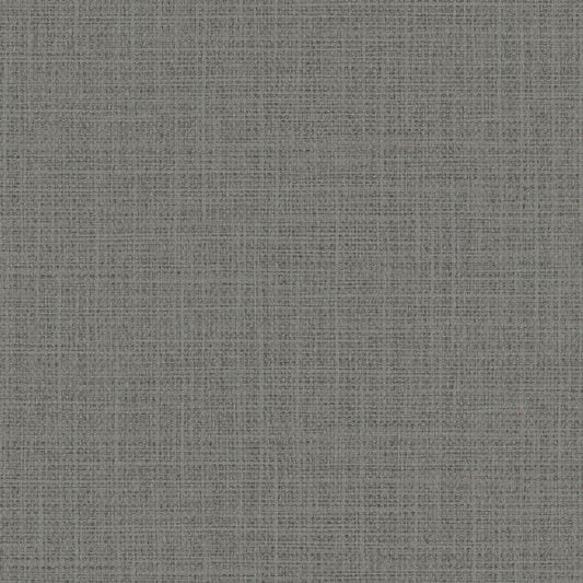 Seabrook Woven Raffia Charcoal Wallpaper